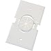 Midlite White Single-Gang Splitport With Grommet