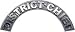 District Chief Diamond Plate Firefighter Fire Helmet Arcs / Rocker Decals Reflective
