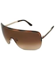 Gianna Oversized Sunglasses: Shiny Rose Gold-Havana Brown Gradient by Tom Ford
