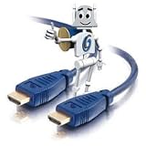 Cables To Go 40314 Velocity High-Speed HDMI Cable (3.2 Feet/1 Meter, Blue)