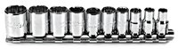 Proto 47104 10-Piece 1/4" Drive TORQUEPLUS&trade; 12-Point Socket Set