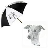 Italian Greyhound Umbrella by Porcelain by Rosalinde (60' Arc)