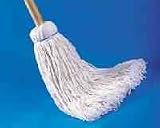 UNS120C Deck Mop with 54 Wooden Handle, 20-Oz. Cotton Fiber Head