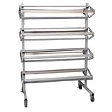 Pacon 67780 Mobile horizontal rack for eight 36 x 1000 ft. paper rolls, 38w x 25d x 52-1/2h