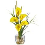 Nearly Natural 1084-CR Calla Lilly Liquid Illusion