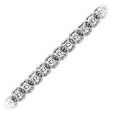 14kt. White Gold, Certified 3 ct. tw. Diamond Fashion Bracelet