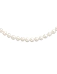 14k Yellow Gold 16in 10-10.5mm White Freshwater Cultured Pearl Necklace.