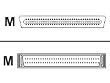 HP - SCSI external cable - 68 pin VHDCI (M) - HD-68 (M) - 8 ft - thumbscrews