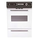 Summit Porcelain Gas Wall Oven with Electronic Ignition & Oven Broiler - Bisque STM7212KW