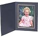 Collector's Gallery Classic Black Portrait Folder, 5 x 7 with Gold Foil Border Around Window.