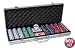 Set of 500 11.5 gram Suited Poker Chips w/Case & Dealer Button