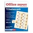 Office Depot(R) Laser/Inkjet Matte Business Cards, 2in. x 3 1/2in., Ivory, Box Of 300