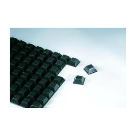 3M SJ5018 Bumpon Blister Pack, Black 0.500" Wide x Long, 0.230"