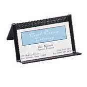 Business Card Holder, Steel Mesh, 4Wx3 1/2Dx2H, Black (SPR90202)