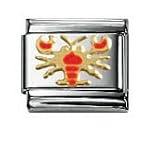 Lobster Red Classic Enamel, Italian Charm by Nomination Charms