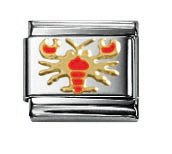 Lobster Red Classic Enamel, Italian Charm by Nomination Charms