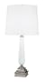 Robert Abbey Britney White Glass Table Lamp