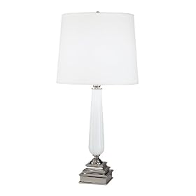 Robert Abbey Britney White Glass Table Lamp