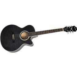 Epiphone Performer ME Venetian Jumbo Acoustic Guitar, Trans Black Gold Hardware