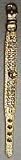 COLLAR CRAFT VINYL 2 ROW JEWELS 1/2 W POST 10 GOLD