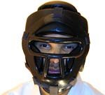 new removeable cage head gear in leather extra padded