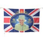 The Queen's Diamond Jubilee 36 Wide Commemorative Flag 36 x 24