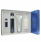 PERRY ELLIS 360 BLUE Womens EDP SPRAY 3.4 OZ & BODY LOTION 3 OZ & SHOWER GEL 3 OZ & EDP SPRAY MINI
