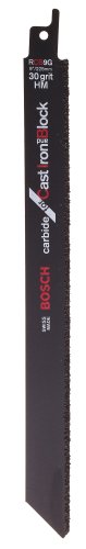 Bosch RCB9G 9-Inch 30 Grit Carbide reciprocating Saw Blades - 2 Pack