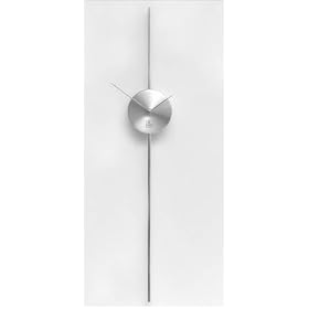 Contemporary Modern Art Silver Pendulum Wall Clock