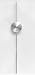 Contemporary Modern Art Silver Pendulum Wall Clock