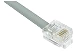 Cat. 5 USOC-4 Patch Cable, RJ11 / RJ11, 2.0 ft, Color: Gray