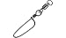 Power Ball Bearing Swivel W/ Welded Ring Cstlock 250lb 3per Pk