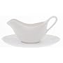 Maxwell Williams White Gravy Boat & Saucer