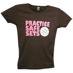 Kapoo Practice Safe Sets Brown Tee
