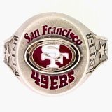San Francisco 49ers Fine Pewter Logo Ring by Siskiyou, Size 10