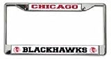 Chicago Blackhawks Chrome License Plate Frames - Set of 2