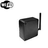 WiFi Spy Camera with Recording & Remote Internet Access; Black Box Style with Flushed Pinhole Lens