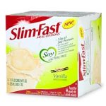 Slim Fast Meal Options Soy Shake, Vanilla, 44 Fluid Ounces (4 Cans)