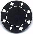 100 Suited Poker Chips - Black