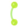 Bioplast Blue Glow In The Dark Eyebrow Ring