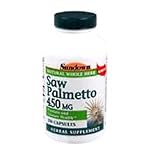 Sundown Saw Palmetto 450mg Capsules, Herbal Supplement - 100 Ea