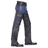 Leather Chaps - Unisex Braided Motorcycle Leather Chaps