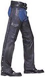 Leather Chaps Leather Motorcycle Chap Pants Braided LC402