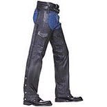 Leather Chaps Braided Lined Unisex Leather Motorcycle Chaps LC402 Leather Chaps - Braided Lined Unisex Leather Motorcycle Chaps LC402