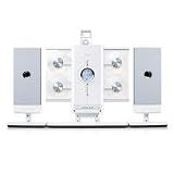 iLuv i9200 Vertical Loading 4-CD Audio System with Dock for iPod (White)