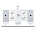 iLuv i9200 Vertical Loading 4-CD Audio System with Dock for iPod (White)