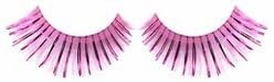 Pink False Lashes with Pink /Purple Metallic Ec42