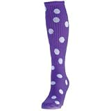 Red Lion Dots Knee High Socks