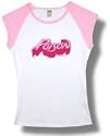POISON - 3D LOGO - White / Pink Women's / Girls T-shirt (Girlie / Babydoll)