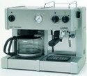 Briel ED171ATB Space Saver Multi-Pro One Group Thermo Block Espresso Machine with Built-In 10-Cup Drip Coffeemaker, Steel/Silver